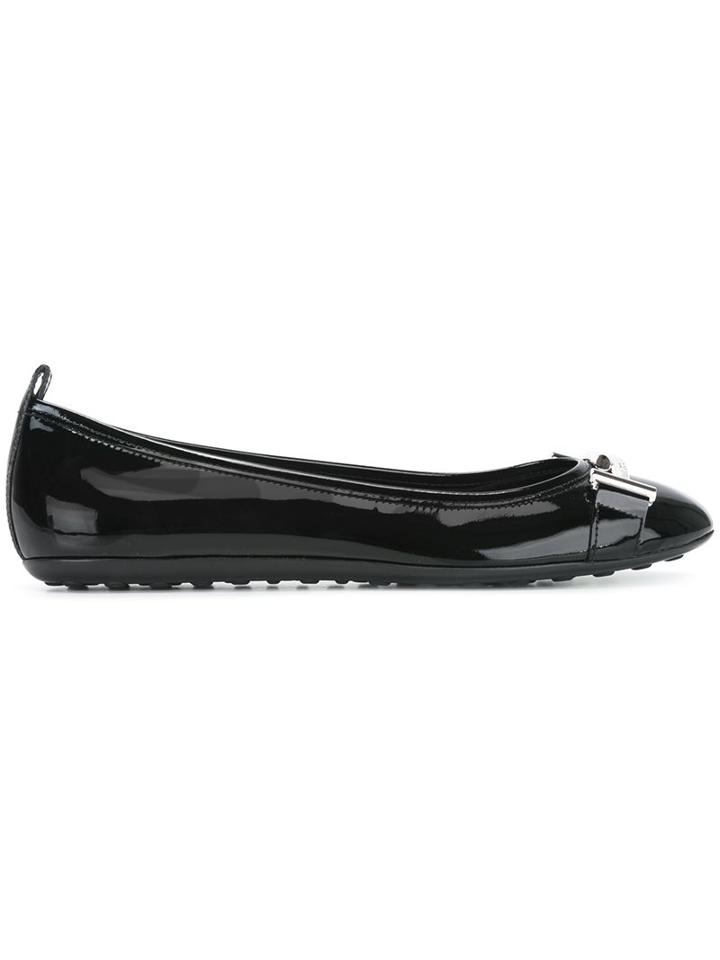 Tod's Buckled Ballerinas