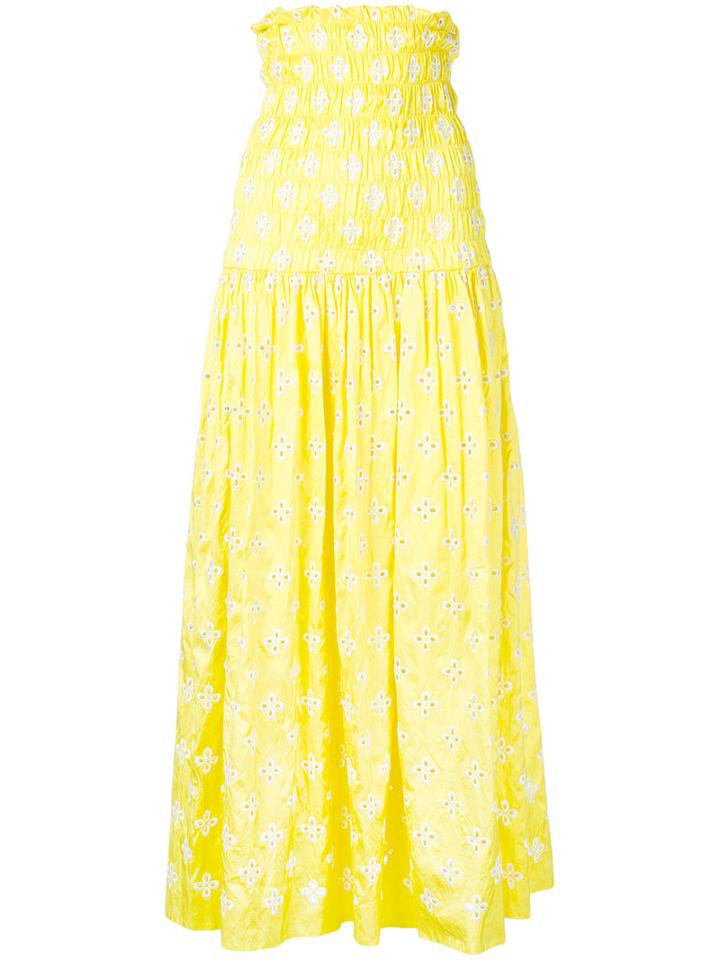 Georgia Alice - Daisy Skirt - Women - Silk - 8, Yellow/orange, Silk