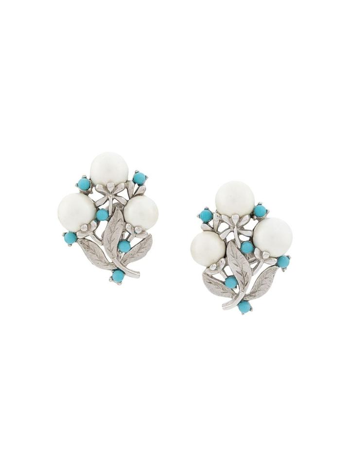 Susan Caplan Vintage '1960s Sarah Coventry Clip-on Earrings - Silver