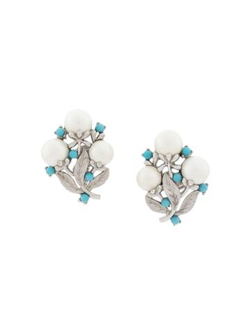 Susan Caplan Vintage '1960s Sarah Coventry Clip-on Earrings - Silver