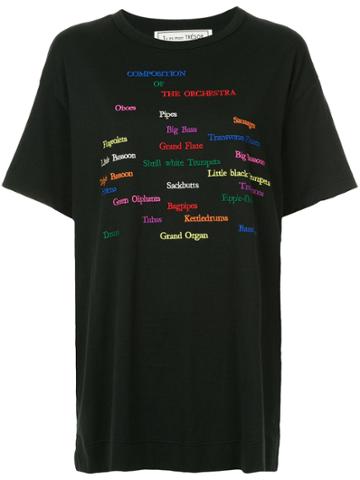 Tu Es Mon Trésor The Orchestra Big T-shirt - Black