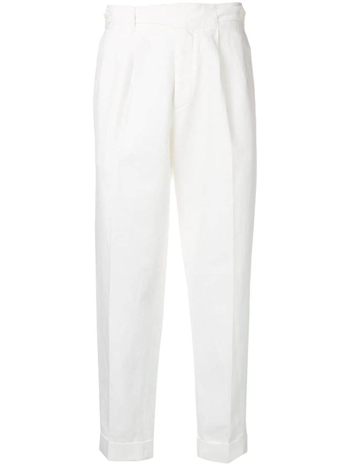 Ermenegildo Zegna Slim-fit Tailored Trousers - White