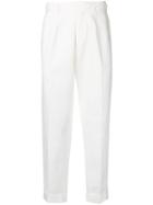 Ermenegildo Zegna Slim-fit Tailored Trousers - White