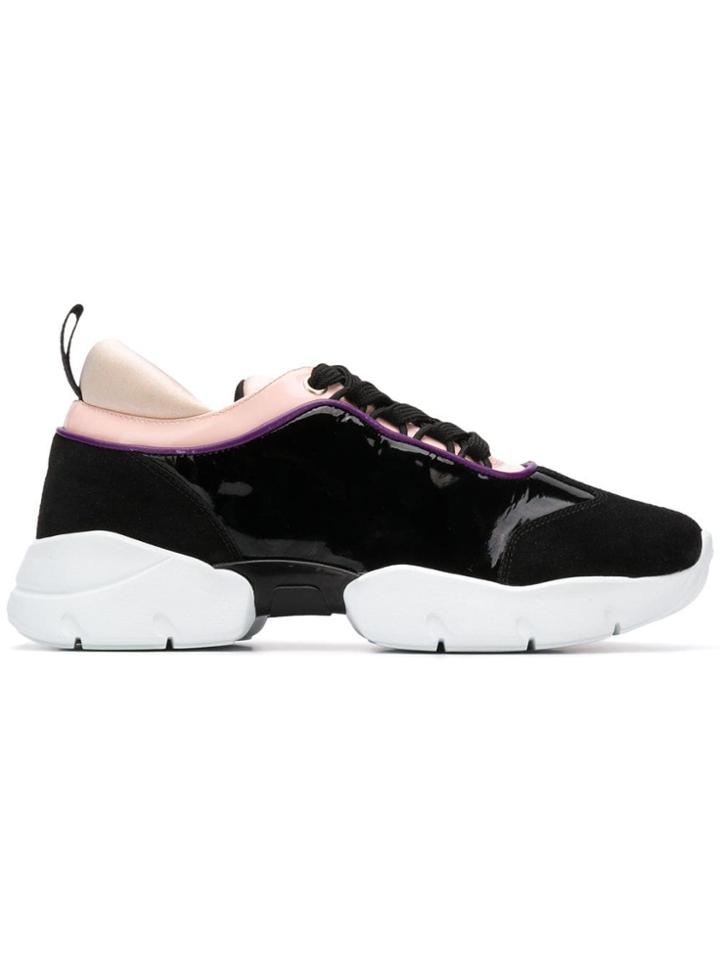 Emilio Pucci Ridged Sole Sneakers - Black