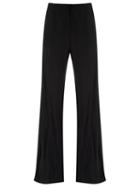 Uma Raquel Davidowicz - Wide Leg Trousers - Women - Cotton/viscose/metallized Polyester - 38, Black, Cotton/viscose/metallized Polyester