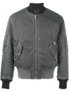 Maison Margiela Classic Bomber Jacket, Men's, Size: 50, Grey, Cotton/nylon/polyester