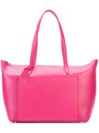 Smythson 'panama East West' Tote Bag - Pink & Purple