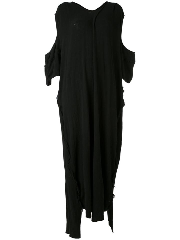 Nelly Johansson - Cold-shoulder Knitted Dress - Women - Cotton - One Size, Blue, Cotton