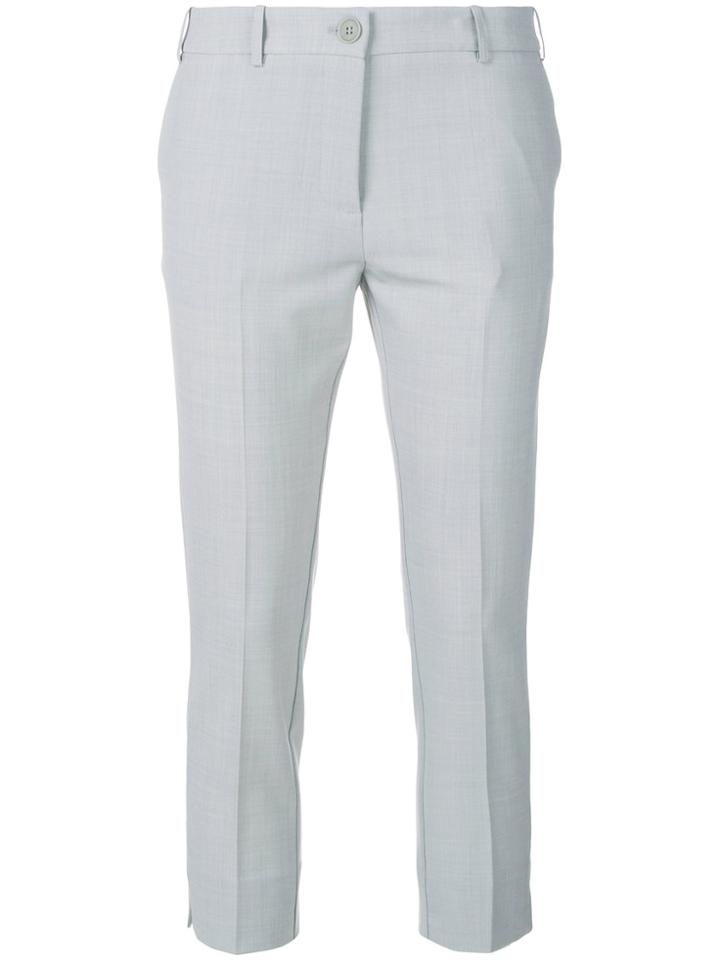 Erika Cavallini Cropped Tailored Trousers - Grey