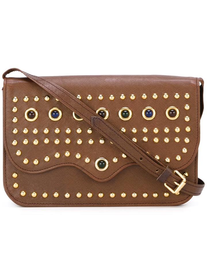 Yves Saint Laurent Vintage Studded Crossbody Bag