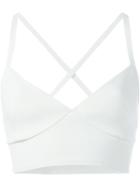 P.a.r.o.s.h. Fitted Crop Top, Women's, Size: Medium, White, Polyamide/spandex/elastane/viscose