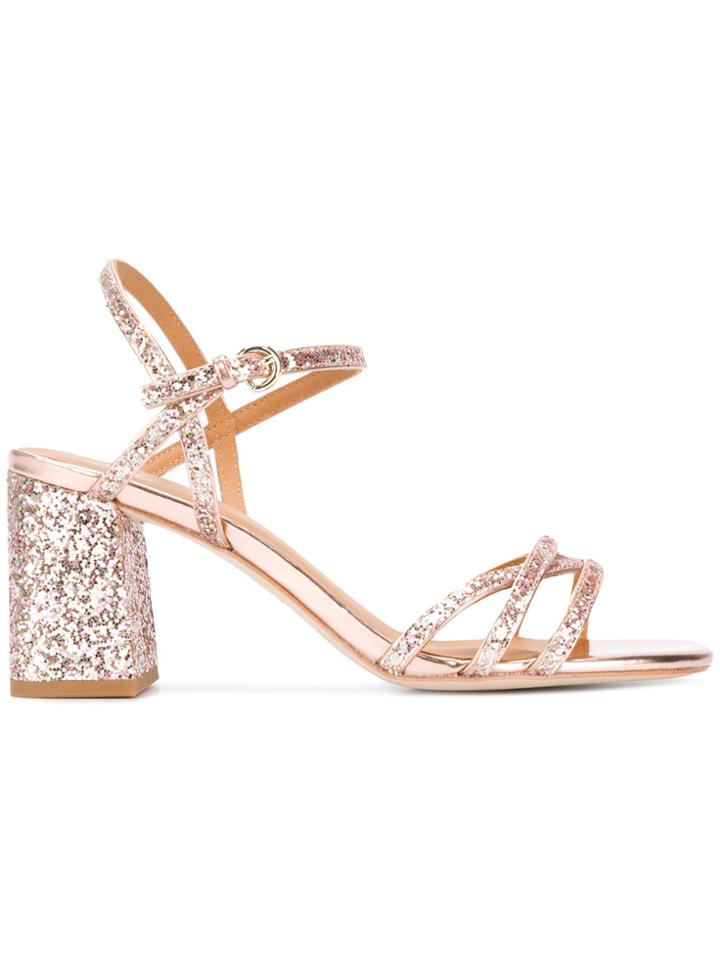 Ash Strappy Glitter Sandals - Nude & Neutrals