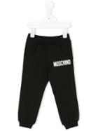 Moschino Kids - Branded Sweatpants - Kids - Cotton/spandex/elastane - 36 Mth, Black