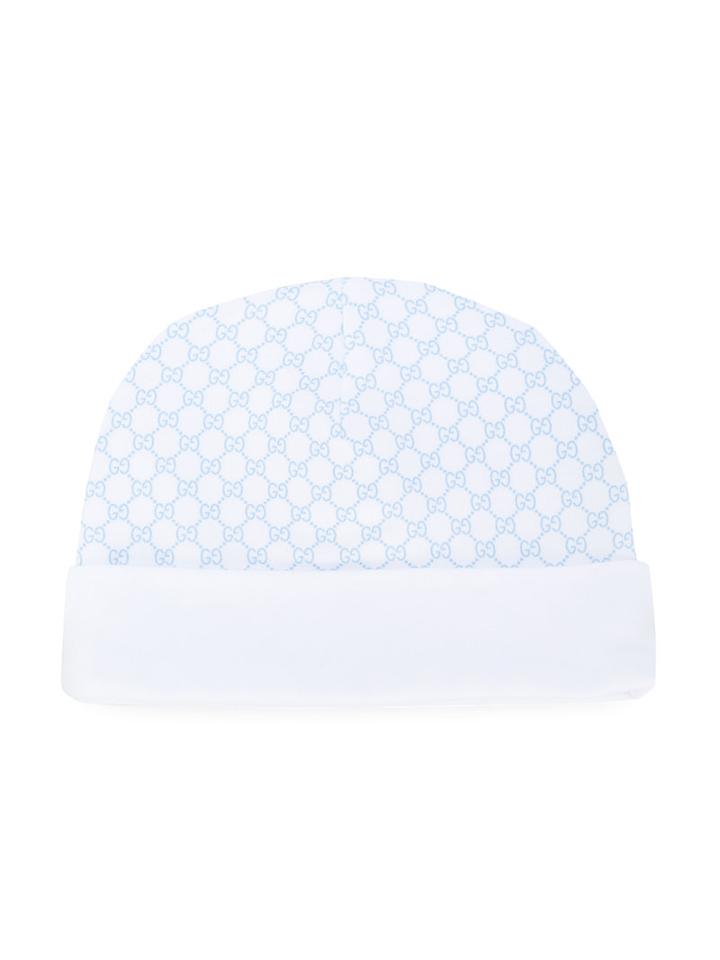 Gucci Kids - Logo Pattern Cap - Kids - Cotton - 50 Cm, White