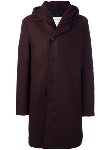 Stephan Schneider 'conservation' Hooded Coat, Men's, Size: Medium, Red, Nylon/wool