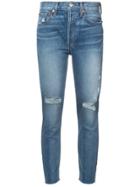 Re/done Ankle Crop Jeans - Blue