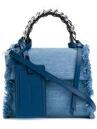 Elena Ghisellini Denim Crossbody Bag - Blue