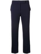 Max Mara Mid Rise Cropped Trousers - Blue