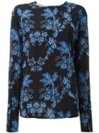 Stella Mccartney Floral Print T-shirt, Women's, Size: 42, Black, Silk