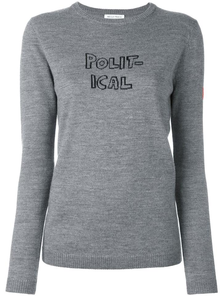 Bella Freud 'political' Jumper, Women's, Size: Small, Grey, Wool