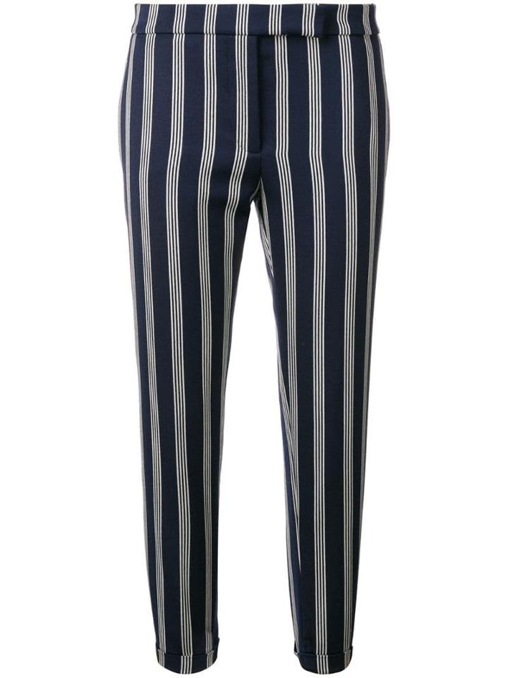Thom Browne Repp Stripe Skinny-fit Trouser - Blue