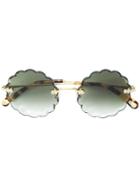 Chloé Eyewear Rosie Petite Sunglasses - Metallic