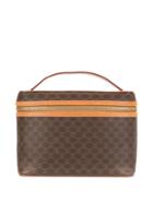Céline Pre-owned Macadam Pattern Vanity Bag - Brown