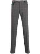 Berwich Check Tailored Trousers - Grey