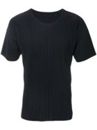 Homme Plissé Issey Miyake Round Neck T-shirt - Blue