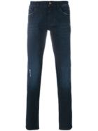Dolce & Gabbana Slight Distressed Slim Fit Jeans - Blue