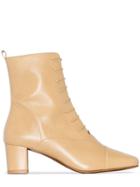 By Far Lada 50mm Ankle Boots - Neutrals