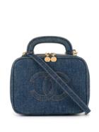 Chanel Pre-owned Cc 2way Cosmetic Case - Blue
