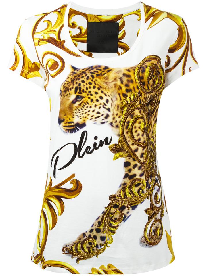 Philipp Plein Jeanna T-shirt, Women's, Size: Xs, White, Cotton