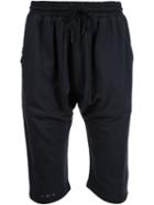Publish Drop-crotch Track Shorts, Men's, Size: Large, Black, Cotton