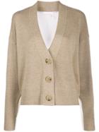 See By Chloé Button Up Bi-colour Cardigan - Neutrals