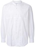 En Route Band Collar Shirt, Men's, Size: 3, White, Cotton/polyurethane