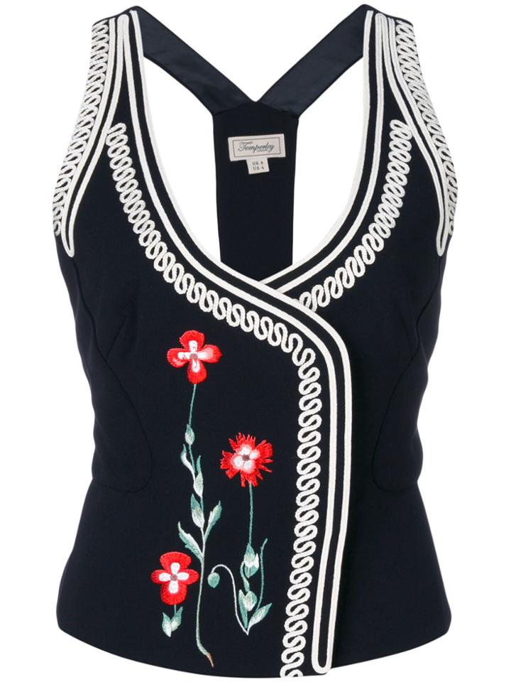 Temperley London Creek Tailored Waistcoat - Black