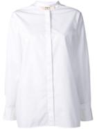 Ports 1961 Band Collar Blouse - White