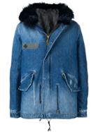 Mr & Mrs Italy Hooded Short Coat - Blue