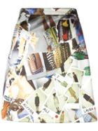 Christopher Kane A-line Mini Skirt, Women's, Size: 46, Silk/viscose