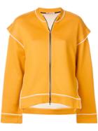 Marni Flutter Shoulders Zip-up Jacket - Yellow & Orange