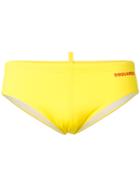 L.a. Beach Swim Slips - Men - Polyamide/spandex/elastane - 48, Yellow/orange, Polyamide/spandex/elastane, Dsquared2