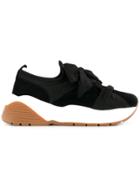 Twin-set Bow Wrapped Chunky-sole Sneakers - Black