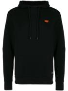 Dust Graphic Print Hoodie - Black