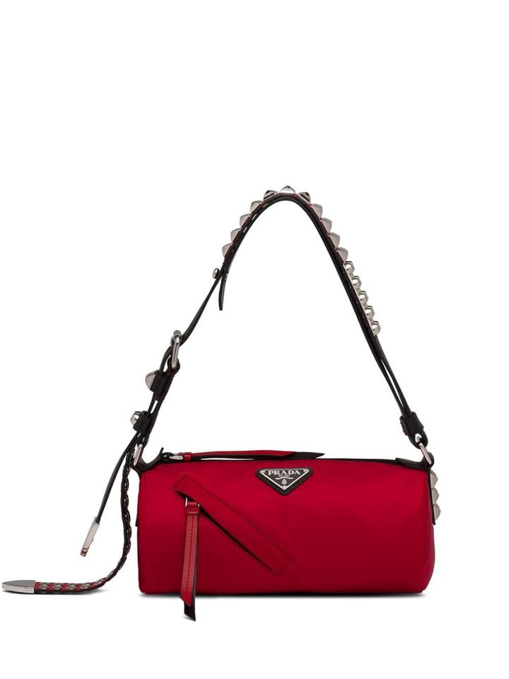 Prada Nylon Shoulder Bag - Red