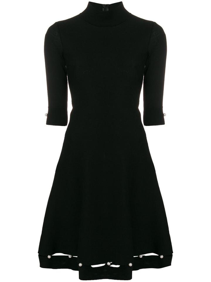Blumarine Pearl Embellished Dress - Black