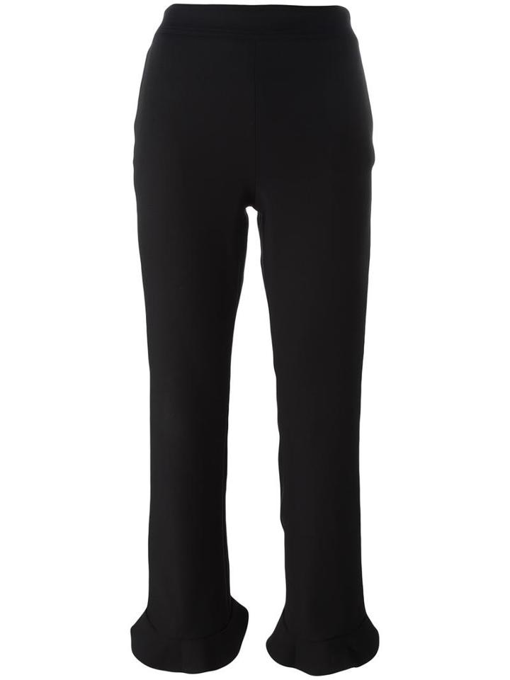 Opening Ceremony Flared Cropped Trousers, Women's, Size: 2, Black, Nylon/spandex/elastane/polyester/cotton