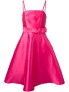 P.a.r.o.s.h. Duchess Belted Dress, Women's, Size: Medium, Pink/purple, Silk/polyester/acetate/viscose