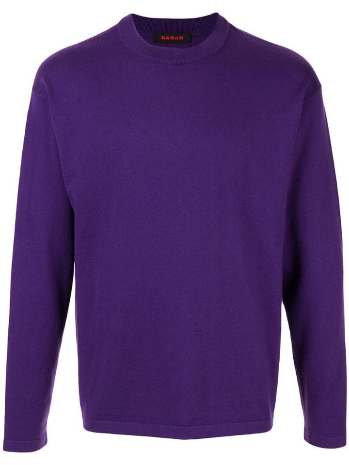 Caban Crew Neck Sweatshirt - Purple