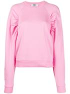 Msgm Puff Sleeves Sweatshirt - Pink